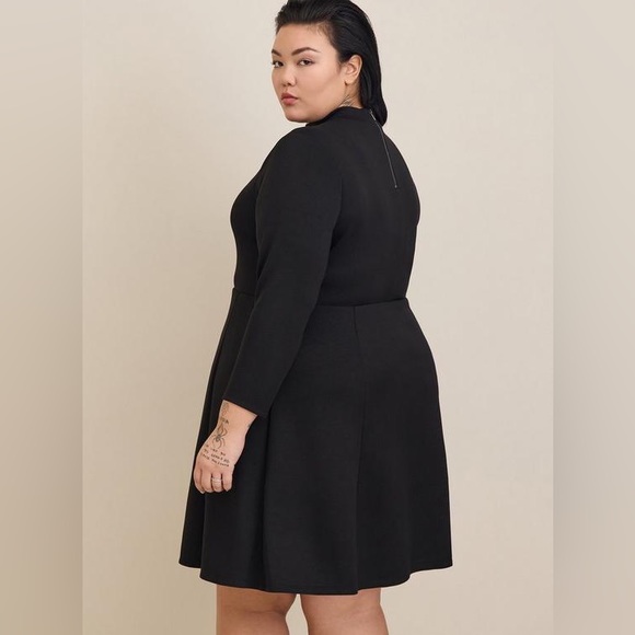 Torrid Mini Studio Cupro Mock Neck Dress NWT - Picture 2 of 8